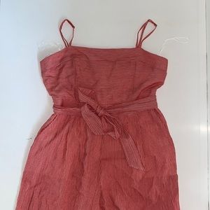 Orange and white striped jumpsuit!